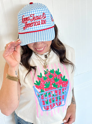 Love Jesus Love America SnapBack Hat - 260 Fashion Accessories - The Farmhouse