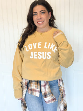 Love Like Jesus Unisex Graphic Sweatshirt Pullover - 120 Graphic Tees - The Farmhouse