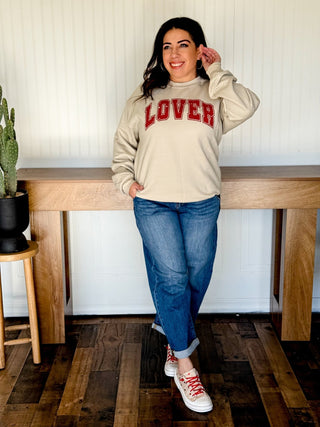 Lover Graphic Sweatshirt Pullover - 120 Graphic Tees - The Farmhouse