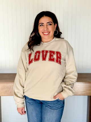 Lover Graphic Sweatshirt Pullover - 120 Graphic Tees - The Farmhouse