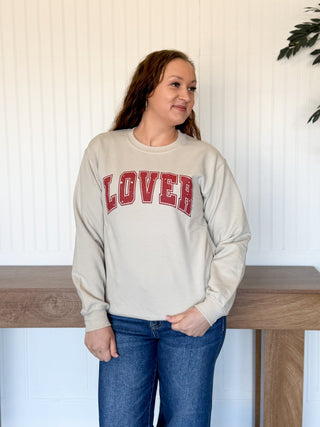 Lover Graphic Sweatshirt Pullover - 120 Graphic Tees - The Farmhouse