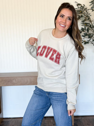 Lover Graphic Sweatshirt Pullover - 120 Graphic Tees - The Farmhouse