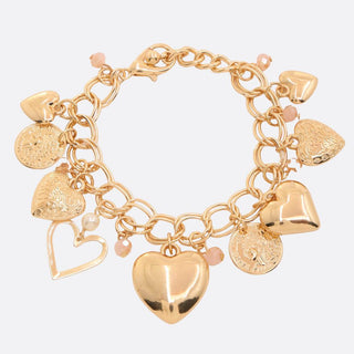 Lovers Keepsake Charm Bracelet, Gold - The Farmhouse