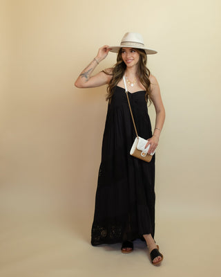 LOVESTITCH Women's Lace Maxi Dress Black - 170 Dresses - The Farmhouse
