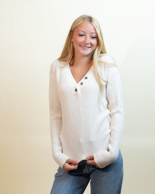LOVESTITCH Women's Nantucket Morning Knit Long Sleeve Top - 130 Basics - The Farmhouse