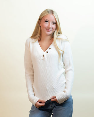 LOVESTITCH Women's Nantucket Morning Knit Long Sleeve Top - 130 Basics - The Farmhouse
