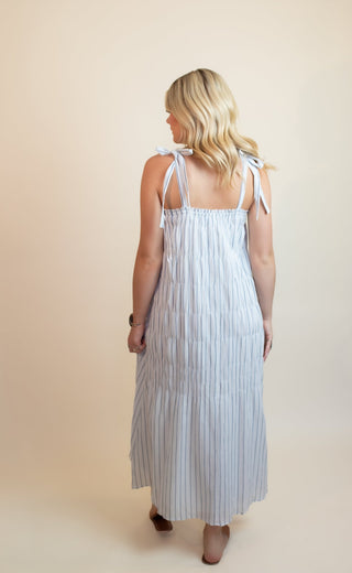 LOVESTITCH Women's Sea Spray Tie Shoulder Maxi Dress - 170 Dresses - The Farmhouse