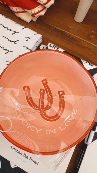 Lucky in Love Western Bowl Set, Pink - The Farmhouse