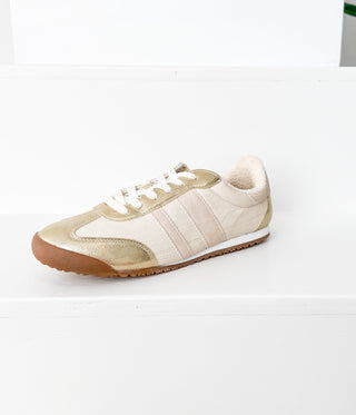 Madrid Sneaker in Beige/Gold - 120 Sneakers - The Farmhouse