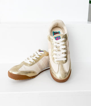 Madrid Sneaker in Beige/Gold - 120 Sneakers - The Farmhouse