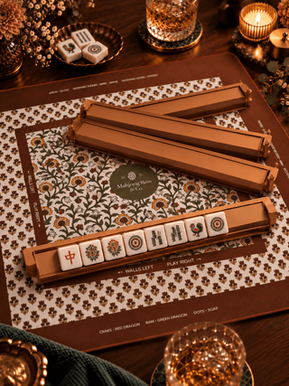 MAHJONG ROW AND CO. Autumn Brown Rack & Pusher Set - 423 Stationery - The Farmhouse