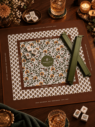 MAHJONG ROW AND CO. Autumn Saffron Mahjong Mat - 423 Stationery - The Farmhouse