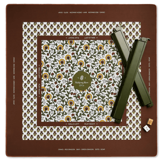 MAHJONG ROW AND CO. Autumn Saffron Mahjong Mat - 423 Stationery - The Farmhouse
