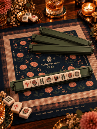 MAHJONG ROW AND CO. Matcha Green Rack & Pusher Set - 423 Stationery - The Farmhouse