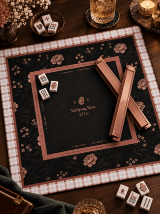 MAHJONG ROW AND CO. Mocha Bloom – Light Mahjong Mat - 423 Stationery - The Farmhouse