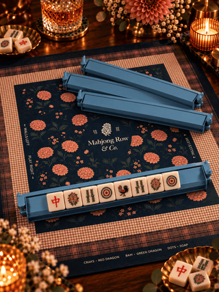 MAHJONG ROW AND CO. Porcelain Blue Rack & Pusher Set - 423 Stationery - The Farmhouse