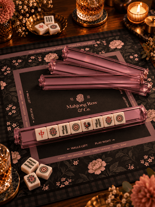 MAHJONG ROW AND CO. Translucent Plum Rack & Pusher Set - 423 Stationery - The Farmhouse