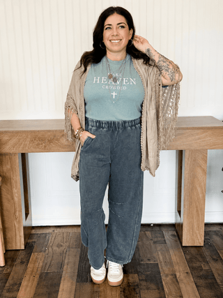 Make Heaven Crowded Unisex Graphic Tee, Aqua - 120 Graphic Tees - The Farmhouse