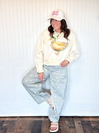 Mallard Muse Crop Sweatshirt - 140 Sweatshirts + Sweaters - The Farmhouse