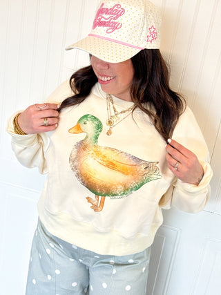 Mallard Muse Crop Sweatshirt - 140 Sweatshirts + Sweaters - The Farmhouse