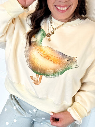 Mallard Muse Crop Sweatshirt - 140 Sweatshirts + Sweaters - The Farmhouse