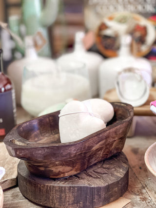 Mango Wood Bowl w/ Handles - The Farmhouse