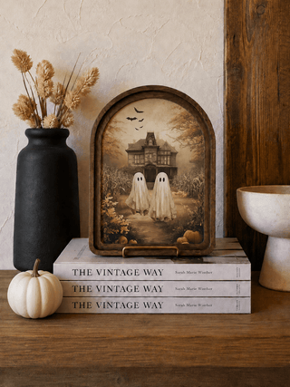 Mansion Ghosts Arch Framed Art 6x8" - 420 Home Decor - The Farmhouse