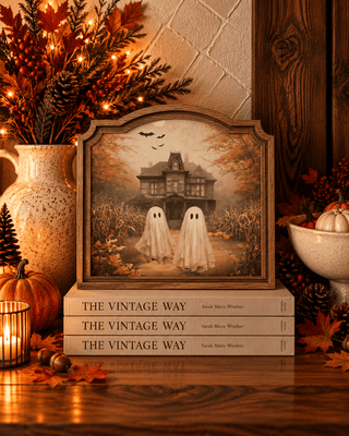 Mansion Ghosts Provincial Framed Art 9x10" - 420 Home Decor - The Farmhouse