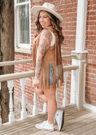 Maple Fringed Vest - The Farmhouse