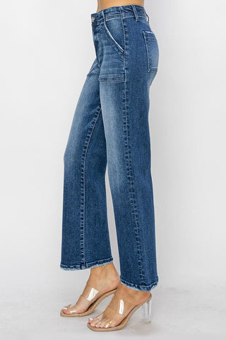 Maverick Blues High Rise Flare Jeans, Denim - The Farmhouse