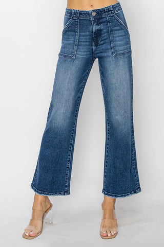 Maverick Blues High Rise Flare Jeans, Denim - The Farmhouse