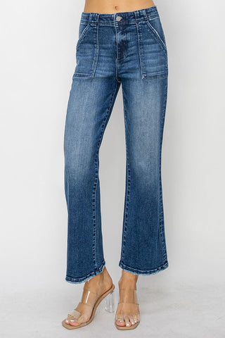 Maverick Blues High Rise Flare Jeans, Denim - The Farmhouse