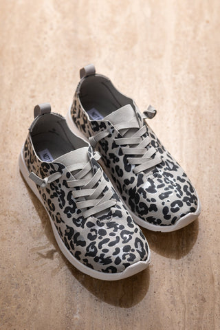 Mayo Sneaker in Light Grey Leopard - 120 Sneakers - The Farmhouse