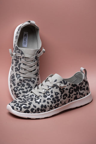 Mayo Sneaker in Light Grey Leopard - 120 Sneakers - The Farmhouse