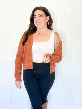 Meadow Breeze Pointelle Cardigan - 160 Outerwear - The Farmhouse