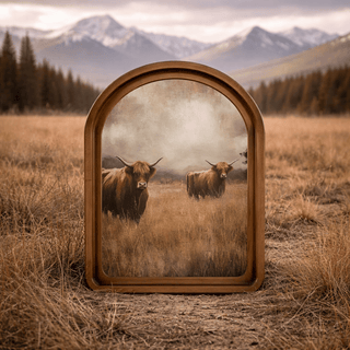 Meadow Highlands Arch Framed Art 6x8" - 420 Home Decor - The Farmhouse