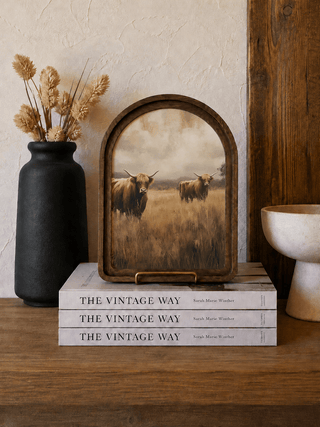 Meadow Highlands Arch Framed Art 6x8" - 420 Home Decor - The Farmhouse