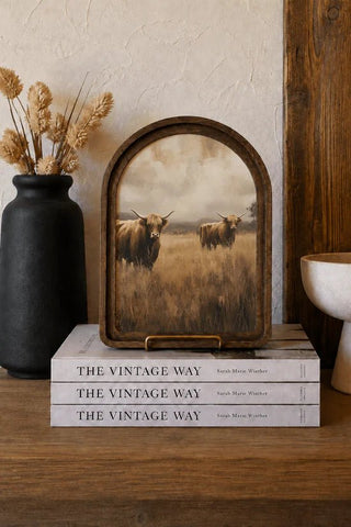Meadow Highlands Arch Framed Art 8.25x11" - 420 Home Decor - The Farmhouse