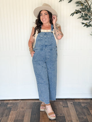 Meadow Twill Denim Floral Overalls - 180 One Piece Outfits - The Farmhouse