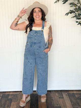 Meadow Twill Denim Floral Overalls - 180 One Piece Outfits - The Farmhouse