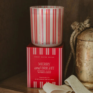 Merry and Bright 12 oz Boxed Soy Candle - 410 Candles & Scents - The Farmhouse