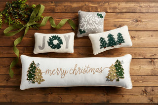 Merry Christmas Felted Pillow - The Farmhouse