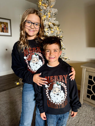 Merry Christmas Youth Unisex Graphic Sweatshirt - 120 Graphic Tees - The Farmhouse