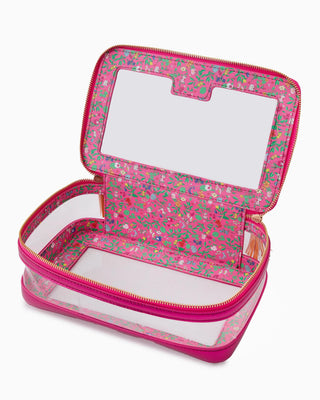 OH MY MAHJONG Metallic Pink Tile Storage Bag