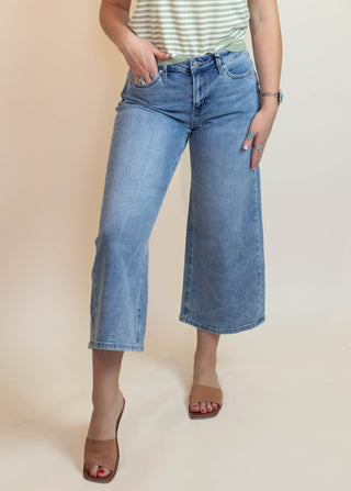 MICA Celeste Wide-Leg Crop Denim Jeans - 210 Jeans - The Farmhouse