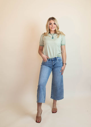 MICA Celeste Wide-Leg Crop Denim Jeans - 210 Jeans - The Farmhouse