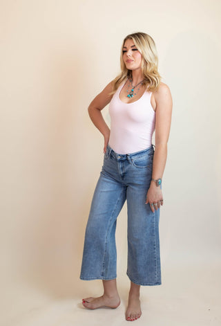 MICA Celeste Wide-Leg Crop Denim Jeans - 210 Jeans - The Farmhouse