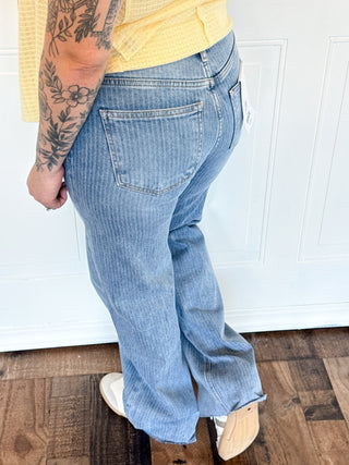 MICA The Railroad Stripe Denim Pants - 210 Jeans - The Farmhouse