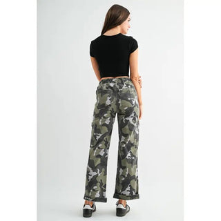 MICA Women's Harvest Hideout Camo High Rise Joggers Ankle Wide - 240 Pants - The Farmhouse
