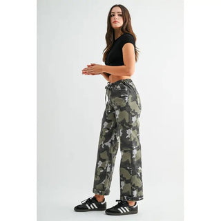 MICA Women's Harvest Hideout Camo High Rise Joggers Ankle Wide - 240 Pants - The Farmhouse